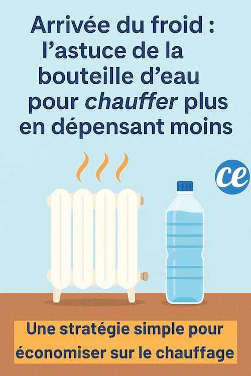 astuce pour économiser du chauffage avec une bouteille d'eau