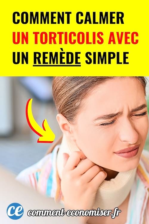 Femme portant une minerve touchant son cou douloureux.