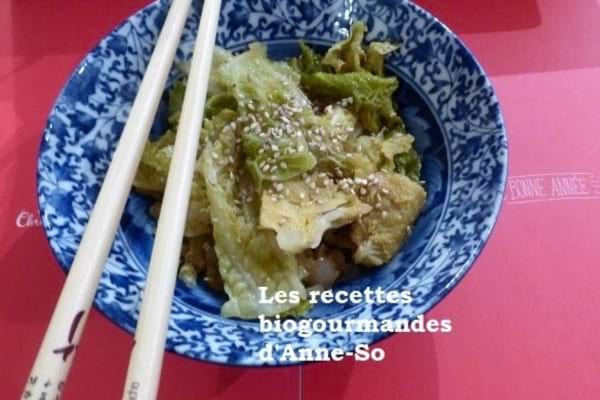 Chou sauté à l’ail et au gingembre