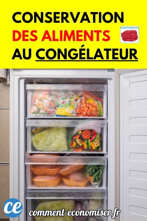 Conserver les aliments congelés.