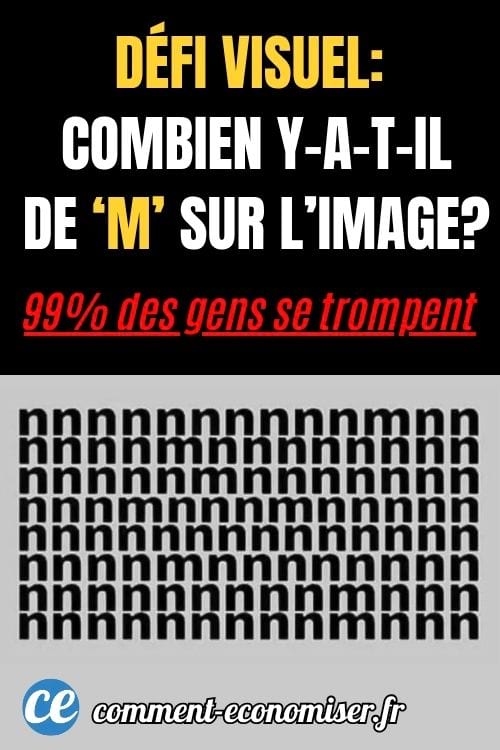 Défi visuel : combinen y-a-t-il de m sur l'image ?