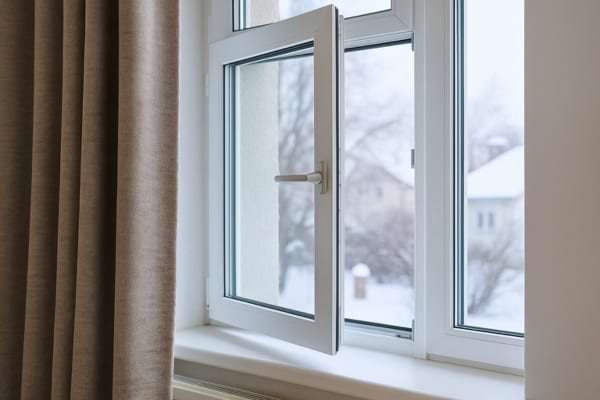 aération maison fenêtre ouverte hiver