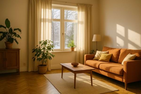 Un intérieur de maison ensoleillé pour ne pas avoir froid