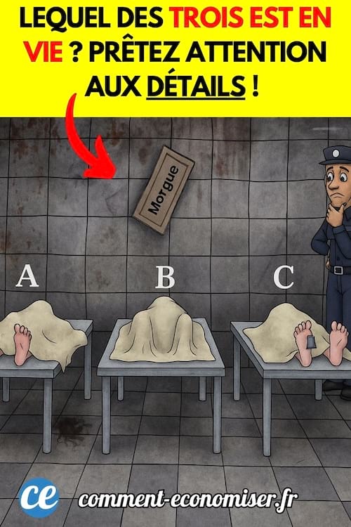 une énigme visuelle amusante pour savoir qui est en vie sur le dessin