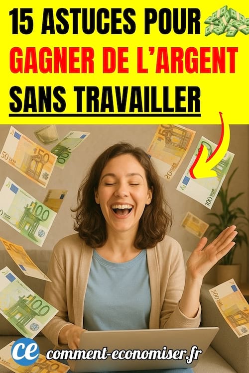 Une femme qui gagne de l'argent sans travailler