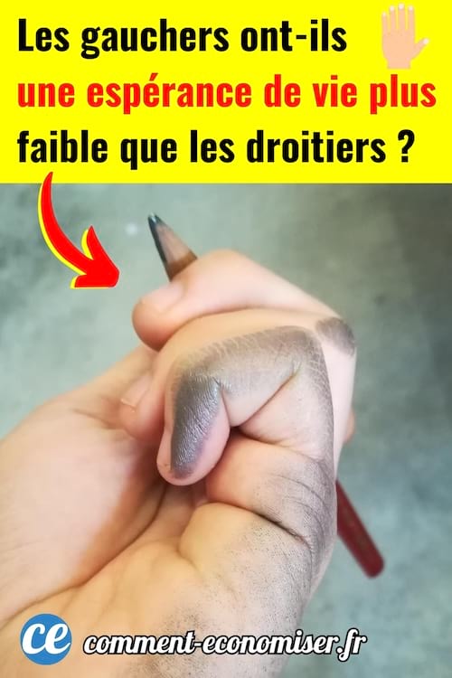 Une main gauche sale avec du noir avec un crayon à papier