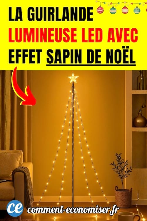 La guirlande pour faire un sapin de Noël