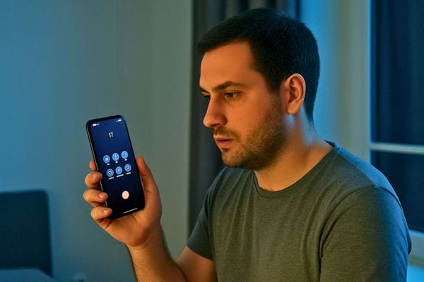 Un homme inquiet parle à son téléphone portable, semblant appeler les secours.