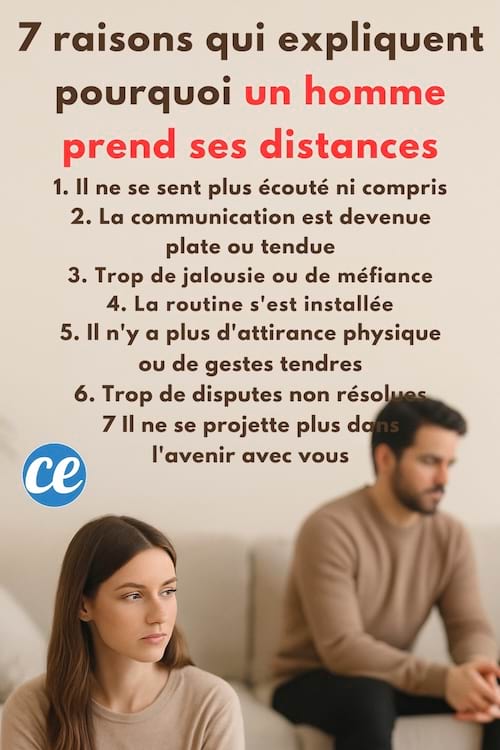 Les 7 raisons pourquoi un homme se lasse d'une femme