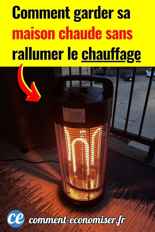 Un chauffage à la maison qui est allumé pendant l'hiver