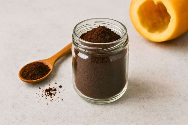 Un bocal de marc de café.