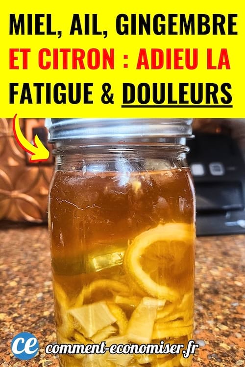 un mélange miel, ail et citron contre la fatigue et les douleurs