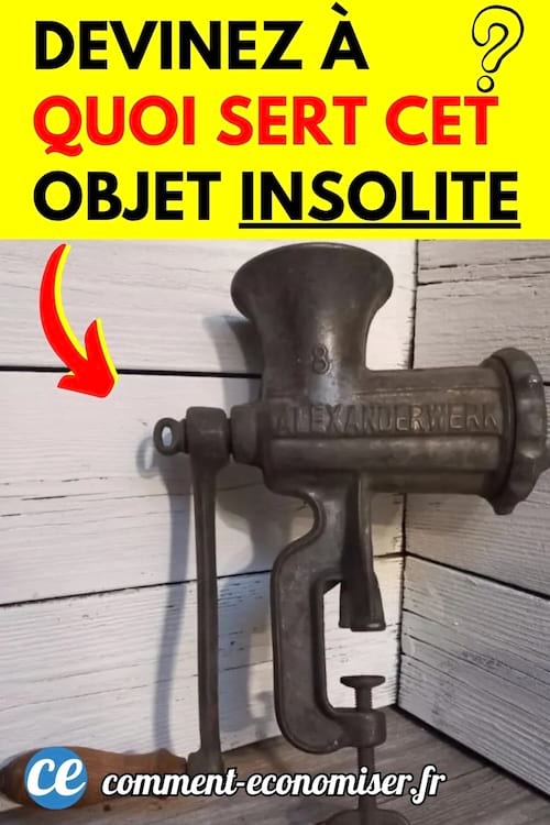 un vieux hachoir à viande