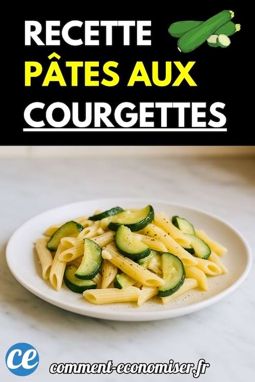 Recette pâtes au courgettes.