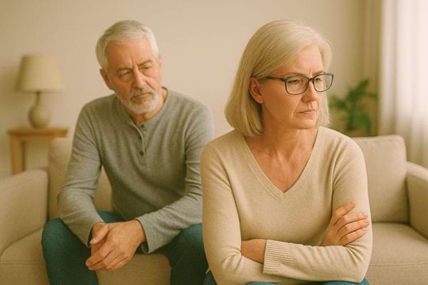 Couple qui a des blessures accumulées.