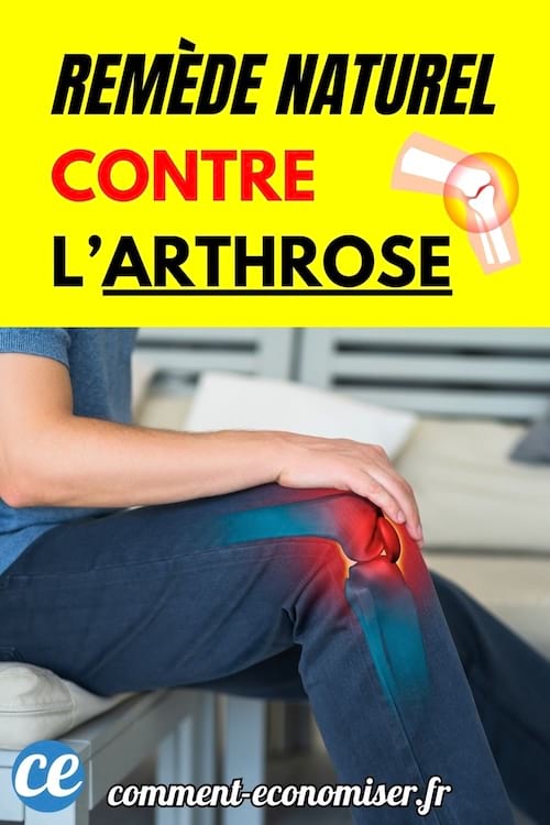 Homme assis tenant son genou douloureux avec arthrose.