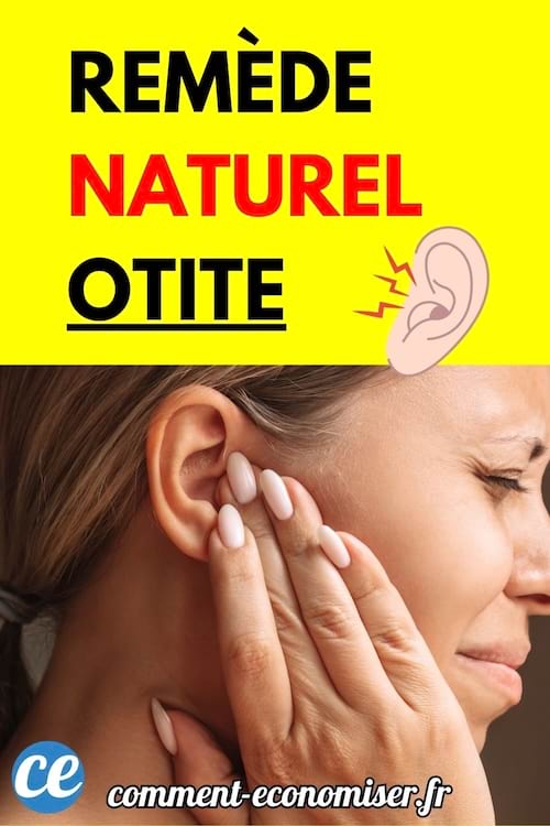 Une femme touche son oreille douloureuse avec une expression de gêne.