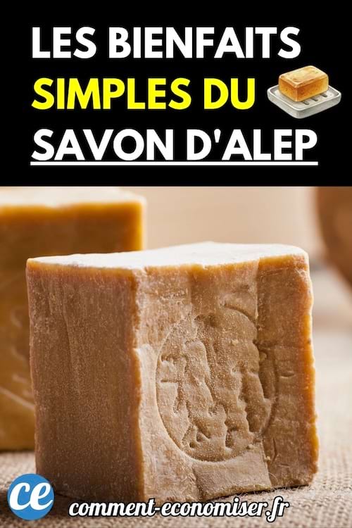 Savon d’Alep naturel posé sur une table.
