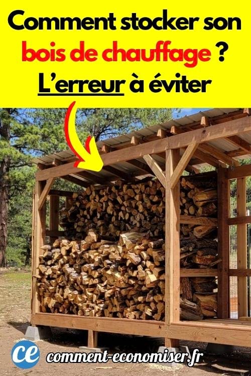 Un abri pour stocker le bois de chauffage à l'extérieur