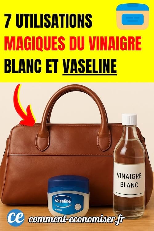 de la vaseline et du vinaigre blanc pour des utilisations magiques à la maison et pour la beauté