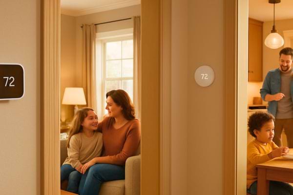 Températures dans une maison.