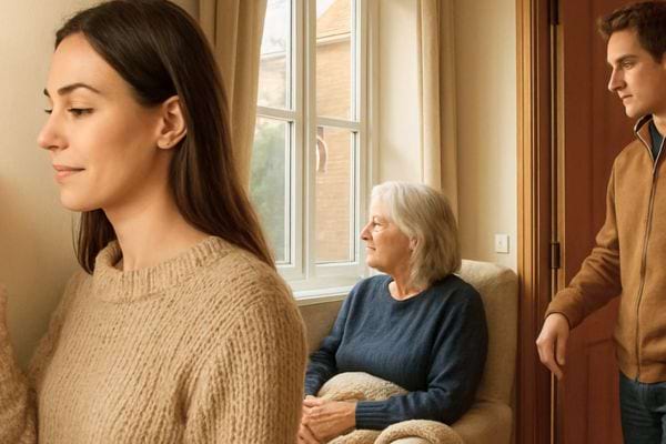 Une famille qui économise.