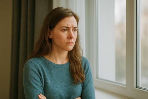 Une femme en détresse émotionnelle