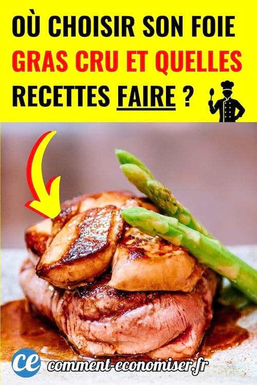 un foie gras cru poêlé avec du magret et des asperges