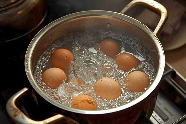 Tas de coquilles d’oeufs blanches et brunes empilées et légèrement abîmées.