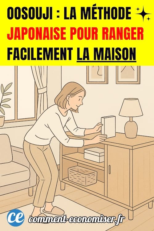 une personne qui range la maison avec la méthode japonaise