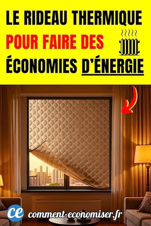 un rideau thermique à petit prix pour bloquer le froid dans le salon