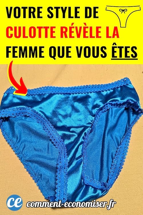 Une culotte bleue qui révèle la femme que vous êtes