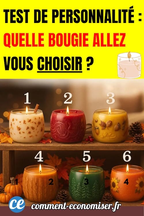 test de personnalité avec des bougies