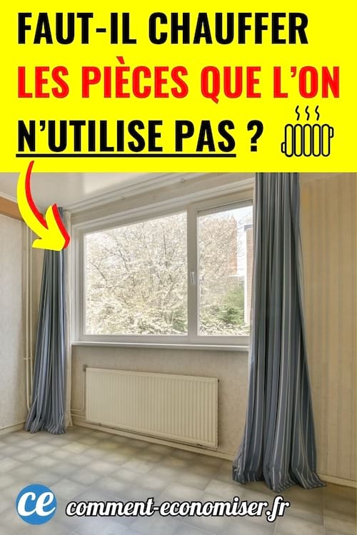 une chambre dans une maison vide sans chauffage