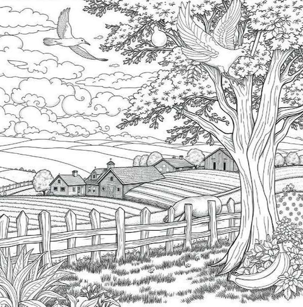 Défi visuel qui consiste à trouver la poire, le crayon, l’ours et la banane cachés dans une image