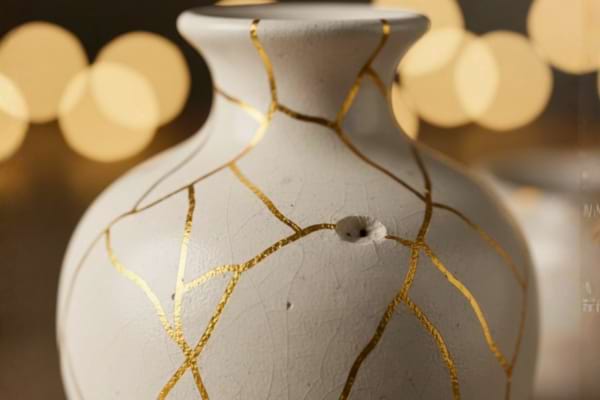 Un vase brisé qui symbolise une confiance cassée dans le couple