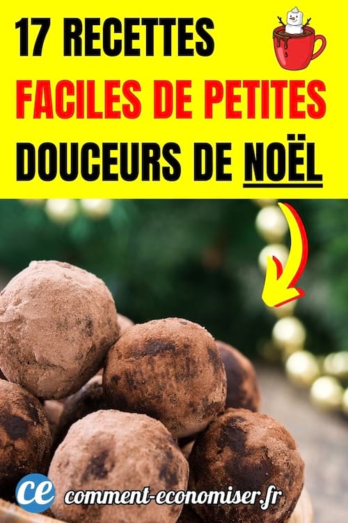 des truffes au chocolat comme douceurs de Noël
