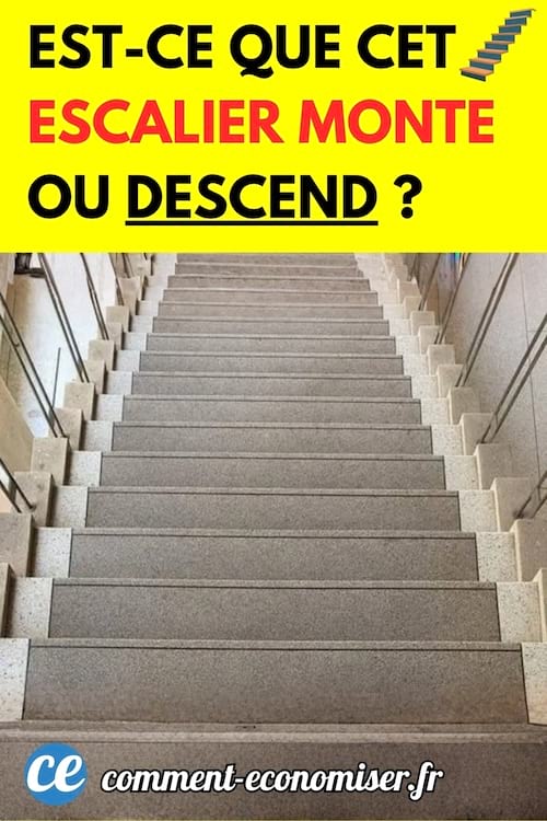 Un escalier qui monte ou qui descend ? 