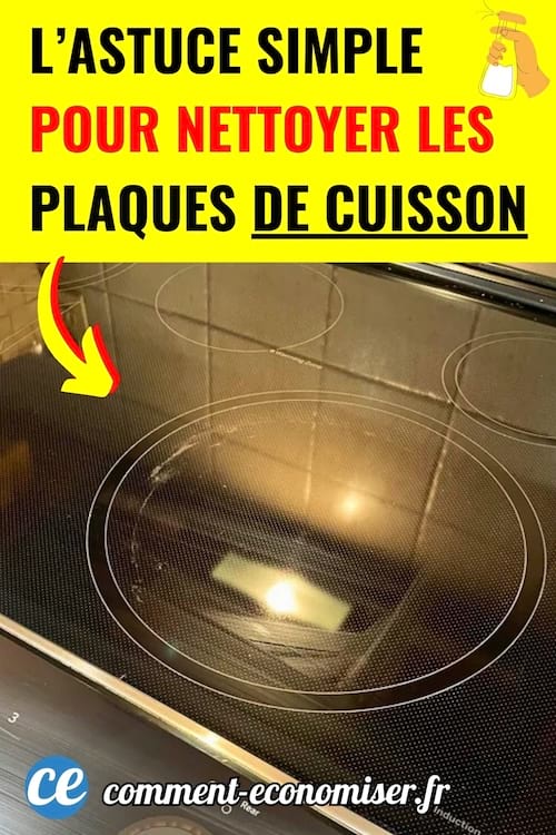 Une plaque de cuisson à induction qui a été nettoyé et qui brille