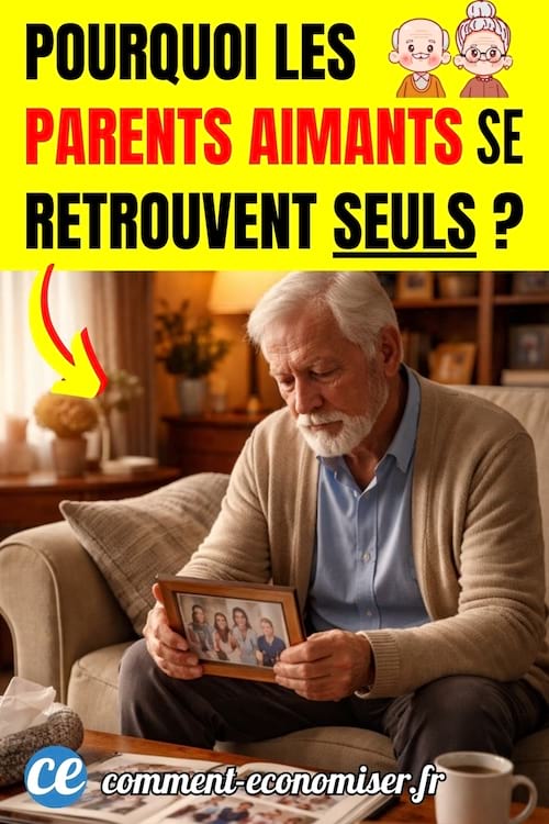 Un vieux papa qui est seul dans sa maison sans ses enfants