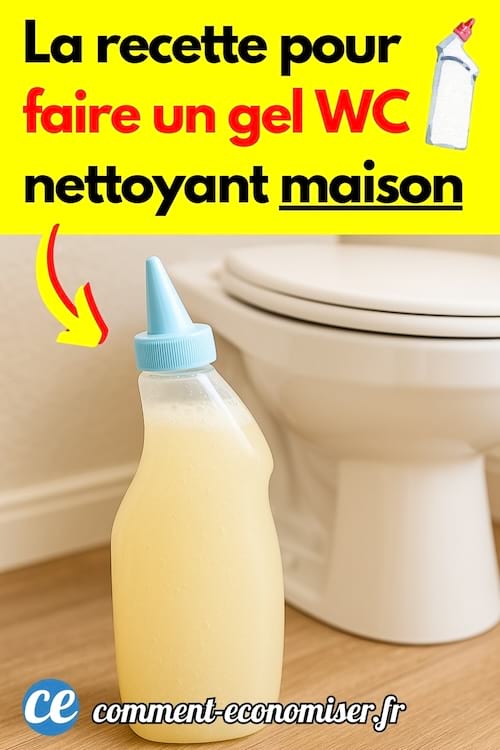 un gel WC fait maison pour nettoyer les toilettes