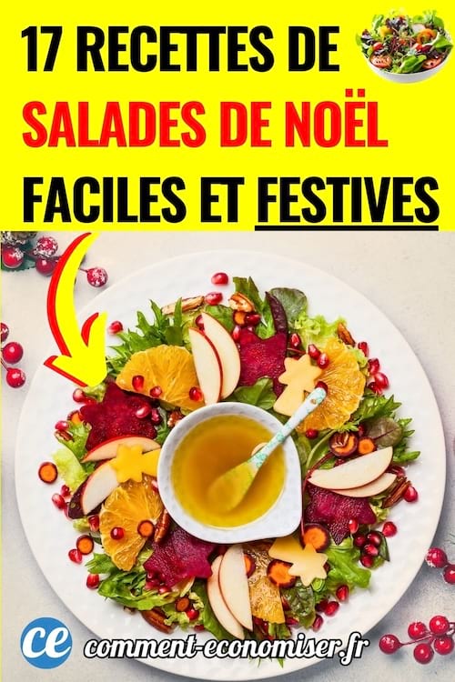 des recettes pour faire une salade de Noël