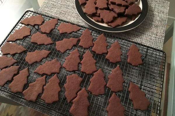 des sablés au chocolat pour Noël