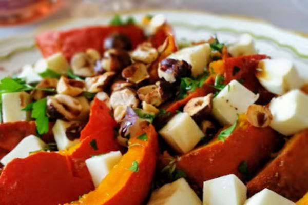 salade vegan de potimarron et de quinoa pour noël