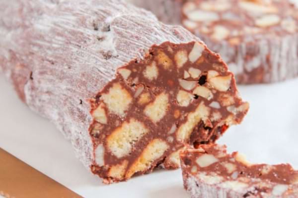 saucisson au chocolat fait maison