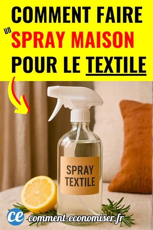 Un spray désodorisant fait maison pour le textile