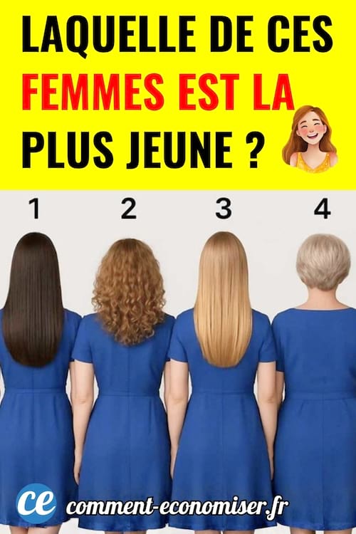 Laquelle de ces 4 femme est la plus jeune
