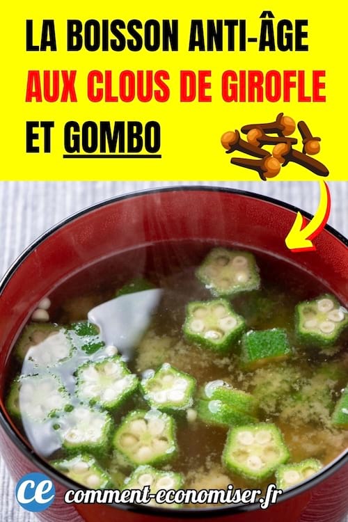 une boisson anti-âge avec du gombo