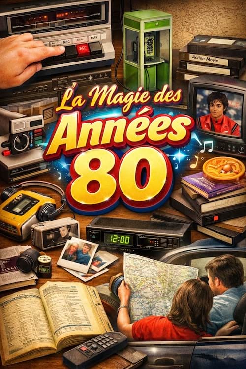 Une image qui retrace tous les objets des ann&eacute;es 80