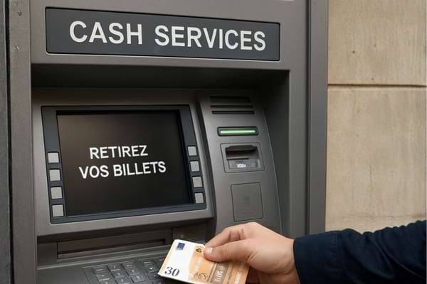 n nouveau distributeur neutre gris &ldquo;Cash Services&rdquo;